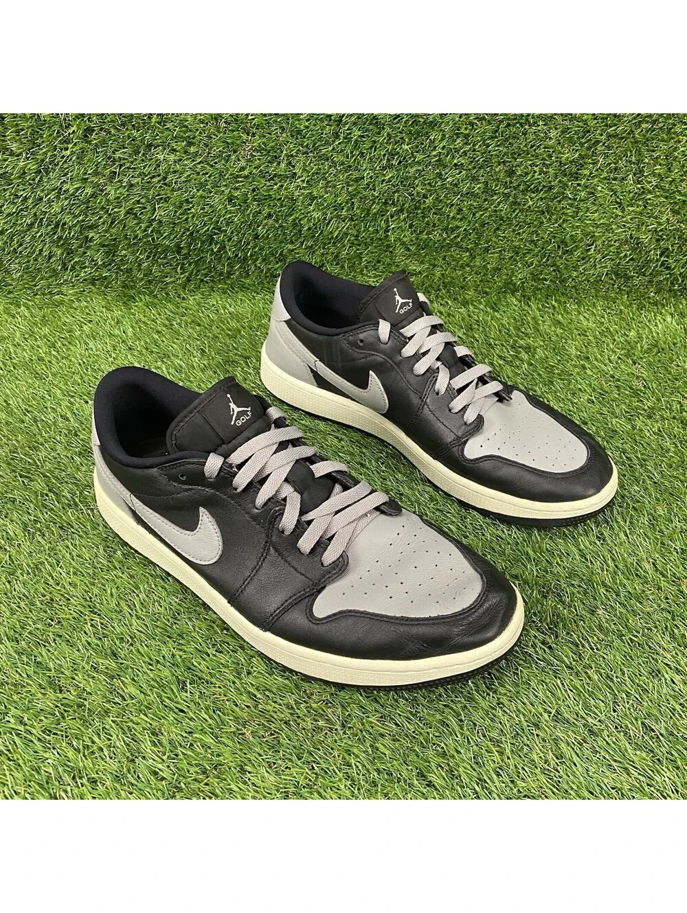 Nike Air Jordan Retro One 1 Golf Low Shadow Black Gray White Mens Size 12